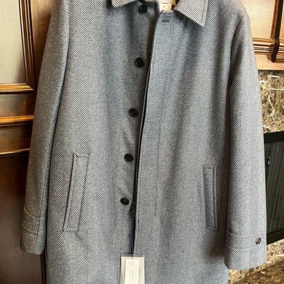 Norwegian Wool Jackets & Coats Luxury Spread Collar Herringbone